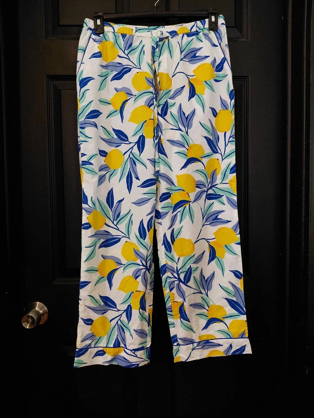 Printfresh Sz. M Lemon Zest 100% Organic Cotton Long PJ Set
